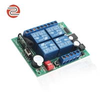 ZK4PC-DC四路学习型433M麻豆TV在线观看遥控 开关控制器
